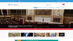 Une page d'accueil d'un site de démonstration sans FACIL'iti activé